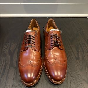 Cole Haan Gramercy Derby Wingtip British Tan Size 12 NIB